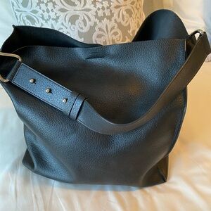 All Saints Captain leather shoulder bag